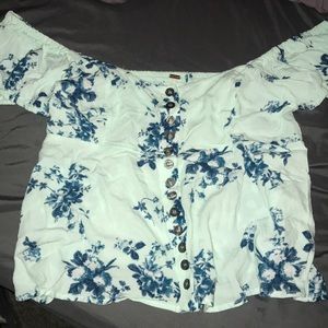 Free people floral blouse